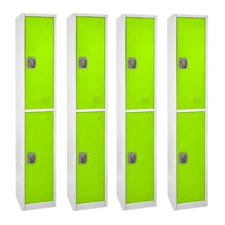 Adiroffice 12 in W, 12 in D, 72 in H, Steel ADI629-202-GRN-4PK